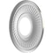 Ekena Millwork Berkshire Thermoformed PVC Ceiling Medallion Fits Canopies up to 4 1/2-in., Aged Dark Steel CMP10BECST - alternate 3